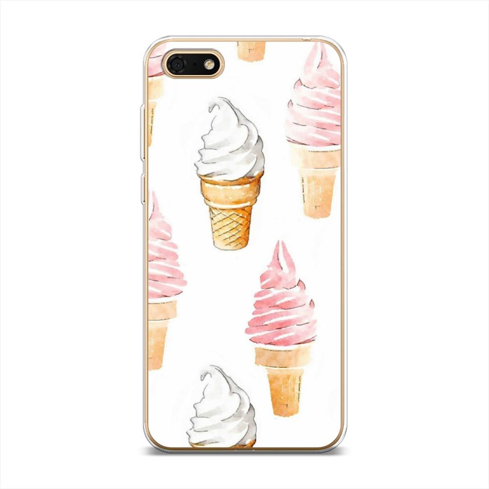 

Чехол Awog на Huawei Y5 Lite (2018) "Нарисованное мороженое", Разноцветный, 6105950-10