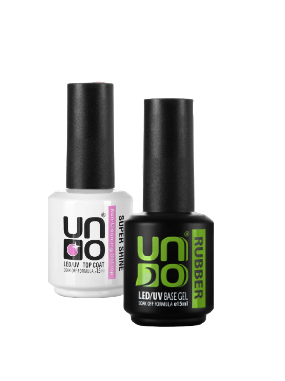 Набор UNO база для гель-лака Rubber прозрачная, 16 г и топ для ногтей Super Shine, 16 г блеск для губ ecstasy lacquer excess lipcolor shine g28lc03 03 super nude 1 шт