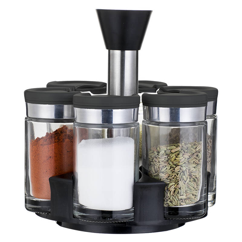 фото Набор из 6 банок для специй smart solutions scented jar 100 мл sh-sj-js-blk-set6