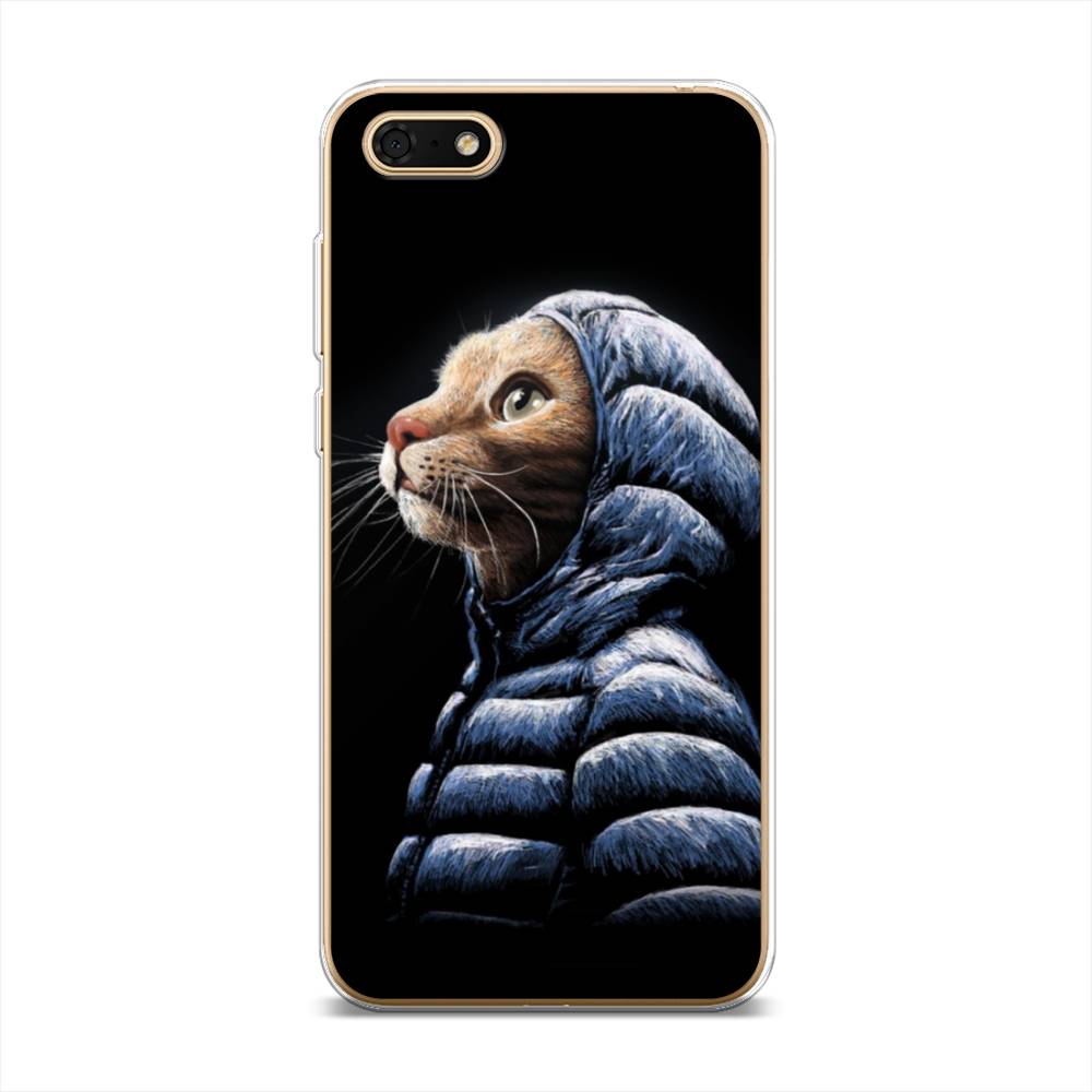 

Чехол Awog на Huawei Y5 Lite (2018) "Кот в капюшоне", Разноцветный, 6105950-2