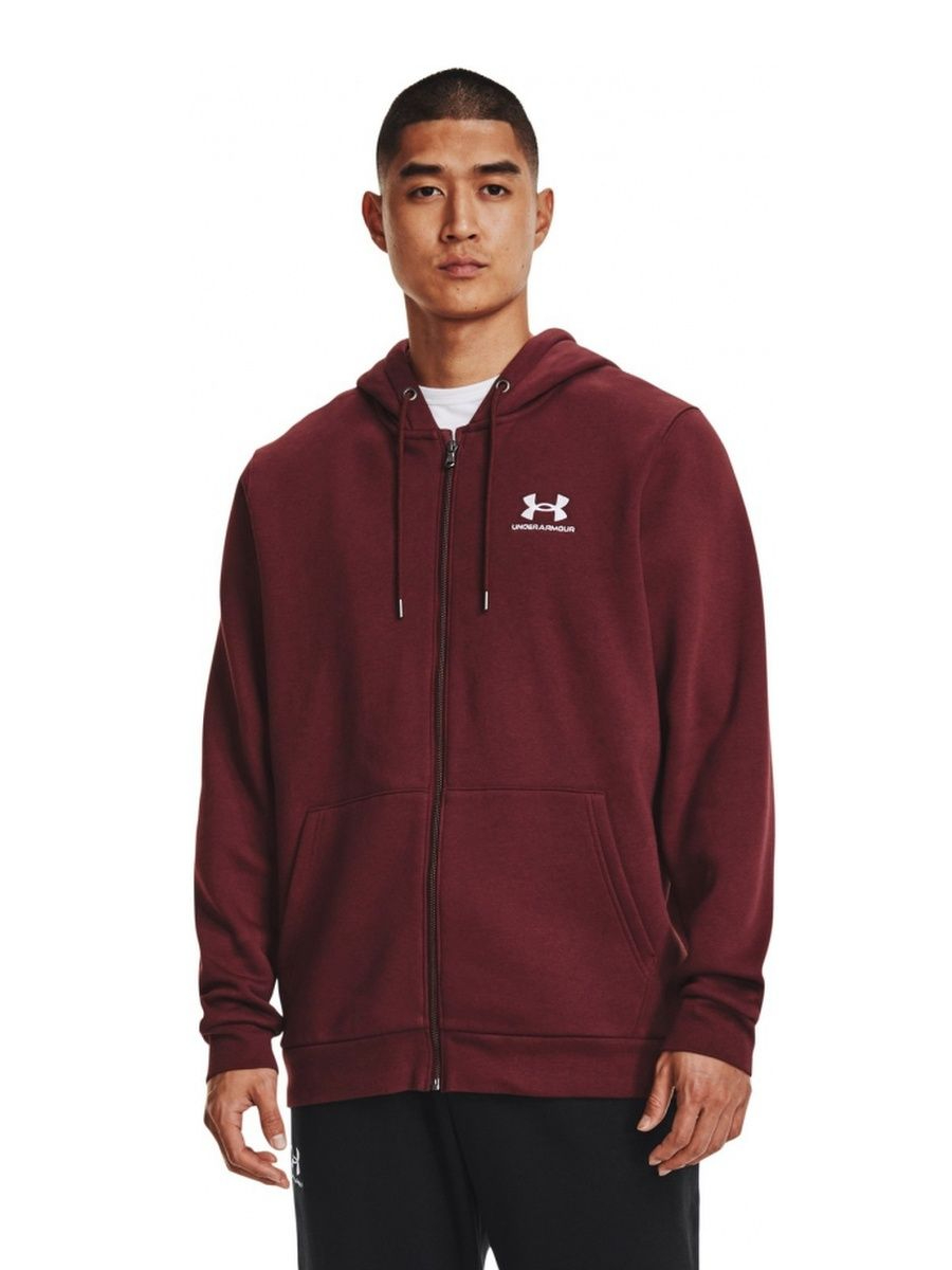 Худи мужская Under Armour UA Essential Fleece Fz Hood бордовый L 8152₽