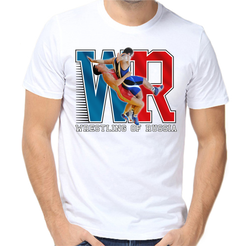 

Футболка мужская белая 44 р-р wrestling of russia, Белый, fm_wrestling_jf_russia