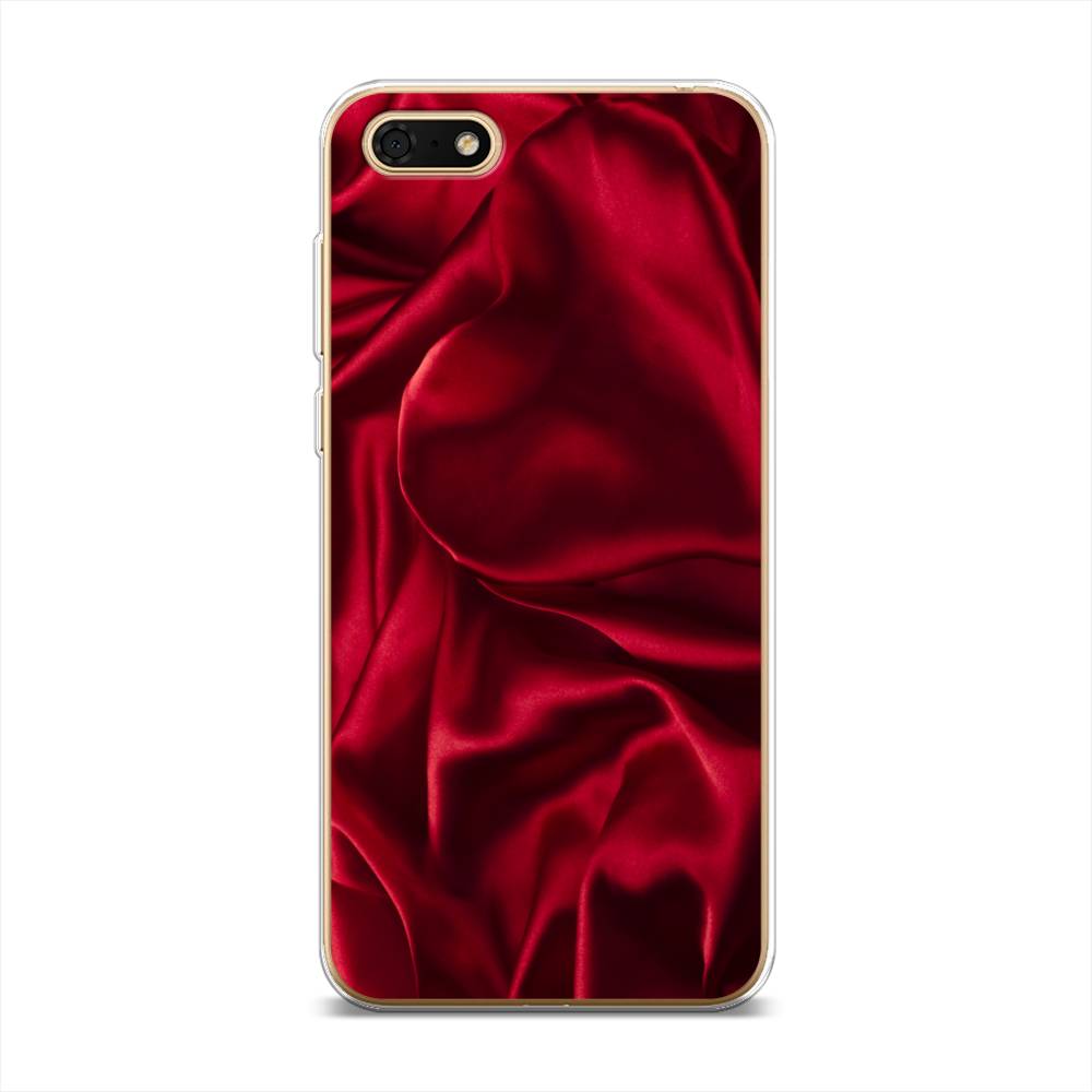 фото Чехол awog "текстура красный шелк" для huawei y5 lite (2018)