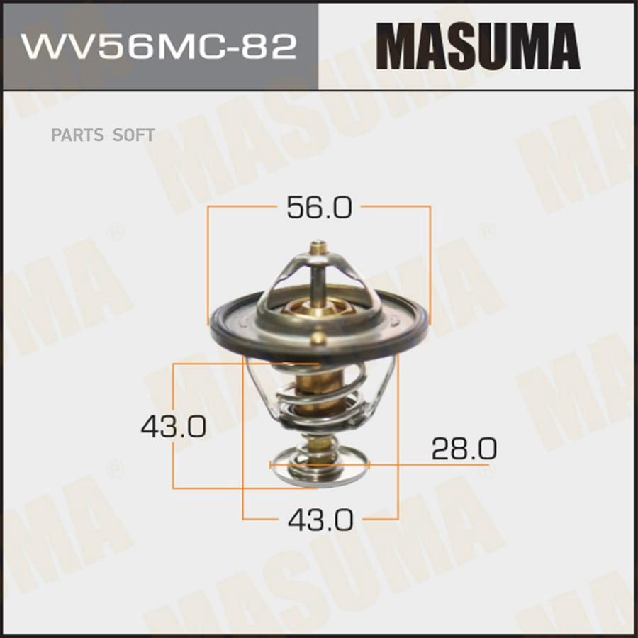 

Термостат Mitsubishi Airtrek I/Carisma/Lancer VII 92>13 Masuma WV56MC82