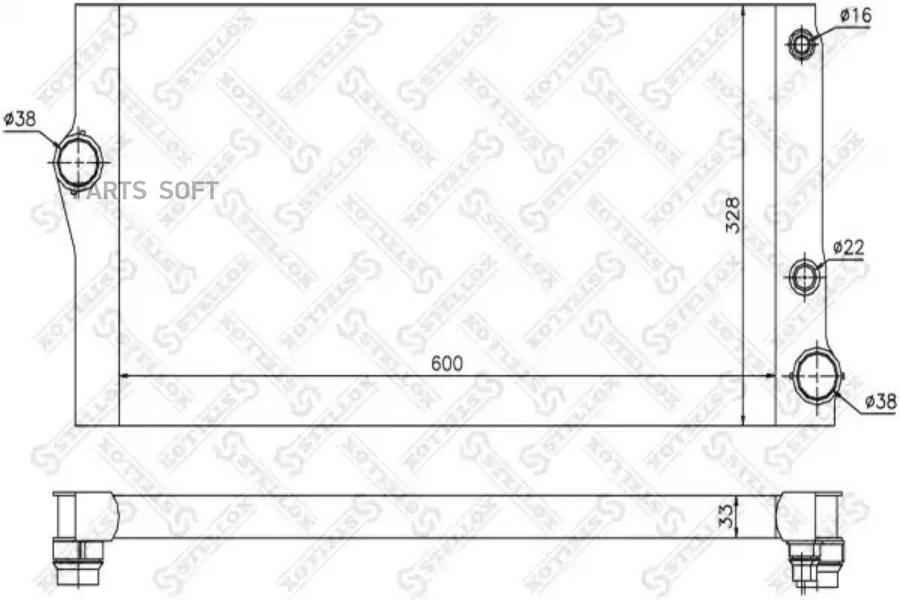 

STELLOX Радиатор охлаждения STELLOX 1025579sx