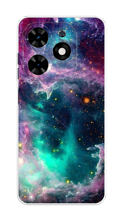 

Чехол на Tecno Spark 20C "Звездные облака", Розовый;бежевый, 304950-1
