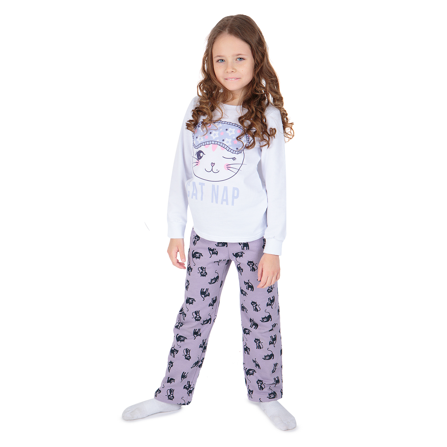 

Пижама Зайка Моя, цвет: белый р.152, ЗМЗ20206110фу01