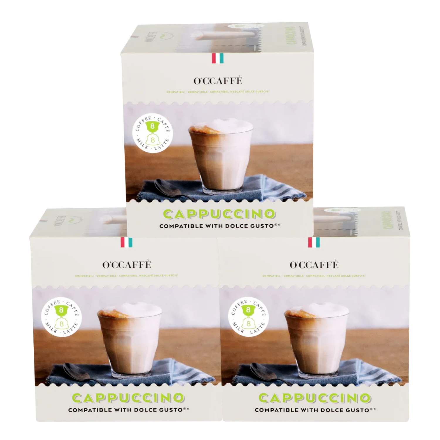 Кофе в капсулах O'CCAFFE Cappuccino для системы Dolce Gusto, 48 шт