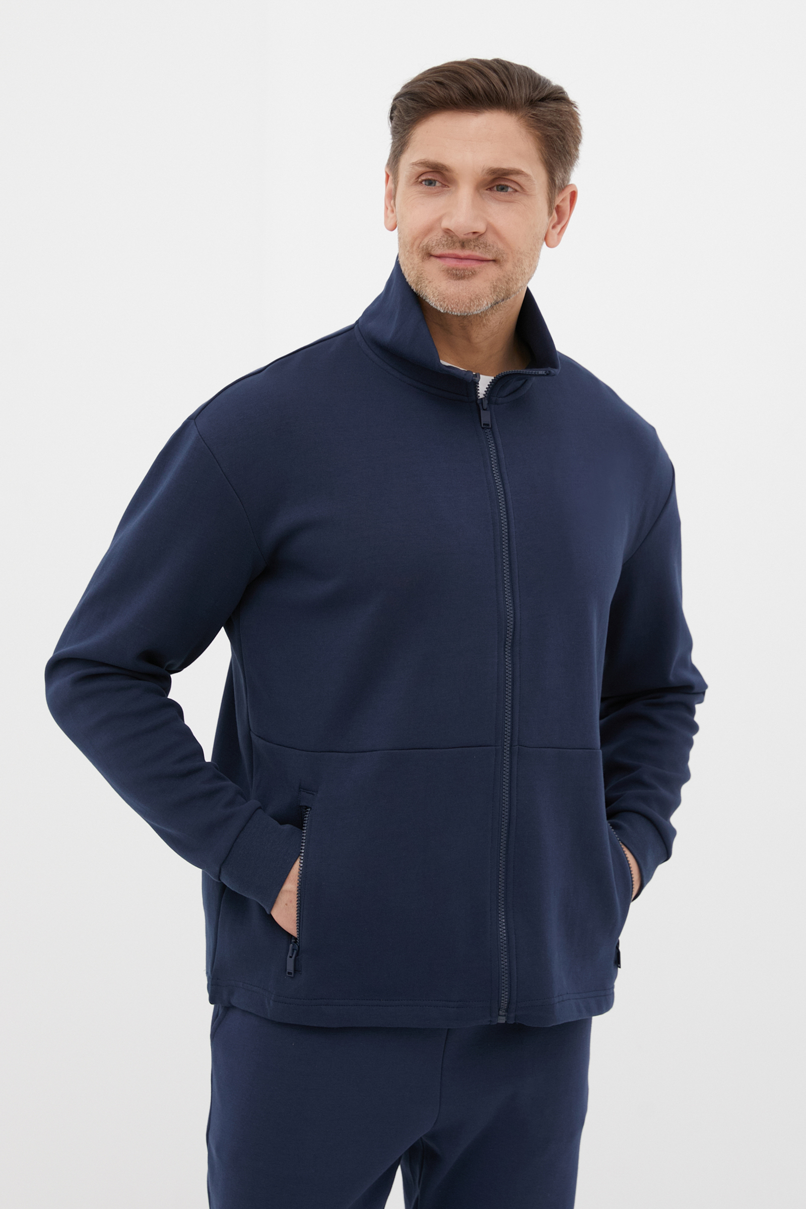 

Олимпийка мужская Finn Flare FBC26010 синяя 3XL, FBC26010