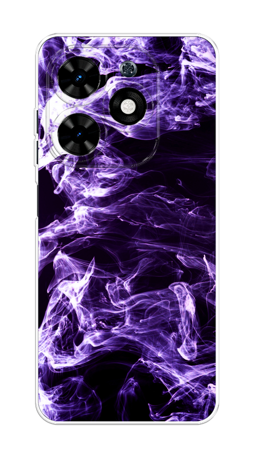 

Чехол на Tecno Spark 20C "Фиолетовый дым", Фиолетовый;белый;черный, 304950-1