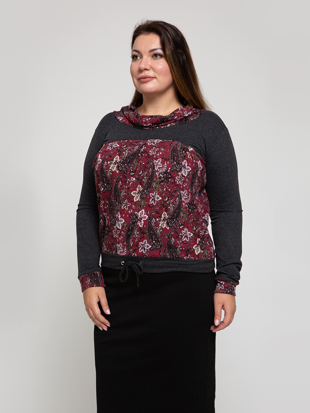 

Джемпер женский Magic Lady cl4043_c06 бордовый 52 RU, cl4043_c06