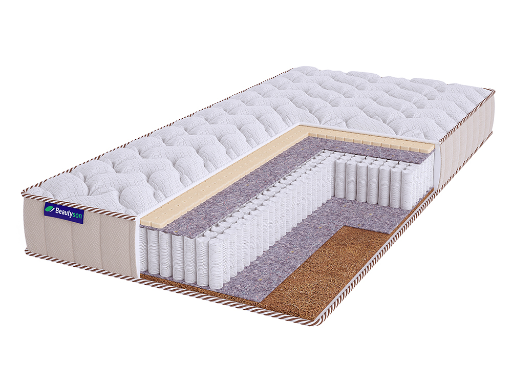 

Матрас Beautyson Roll Spring Latex Cocos S1200 Lux 160х190, Roll Spring Latex Cocos S1200 Lux