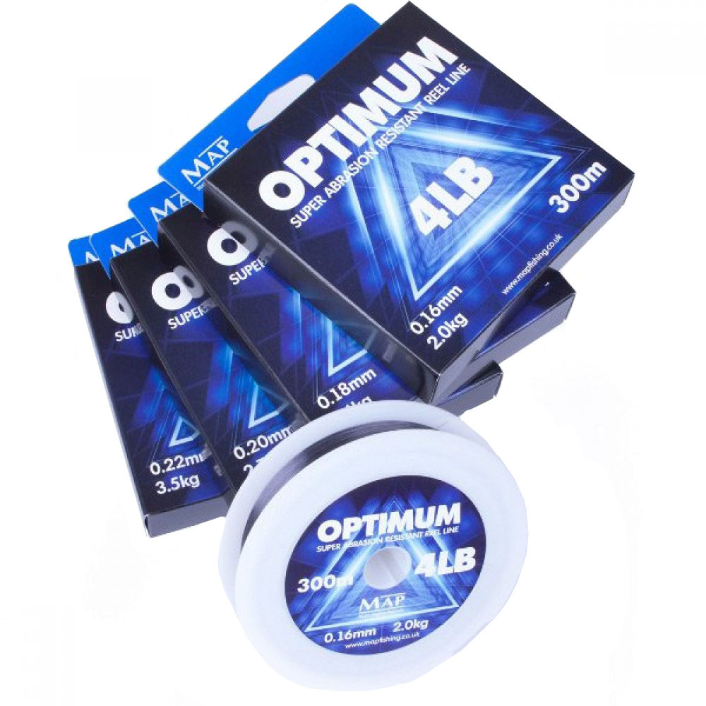 

Леска монофильная MAP Optimum Reel Line 0,18 мм, 300 м, 2,3 кг, grey, 1 шт.