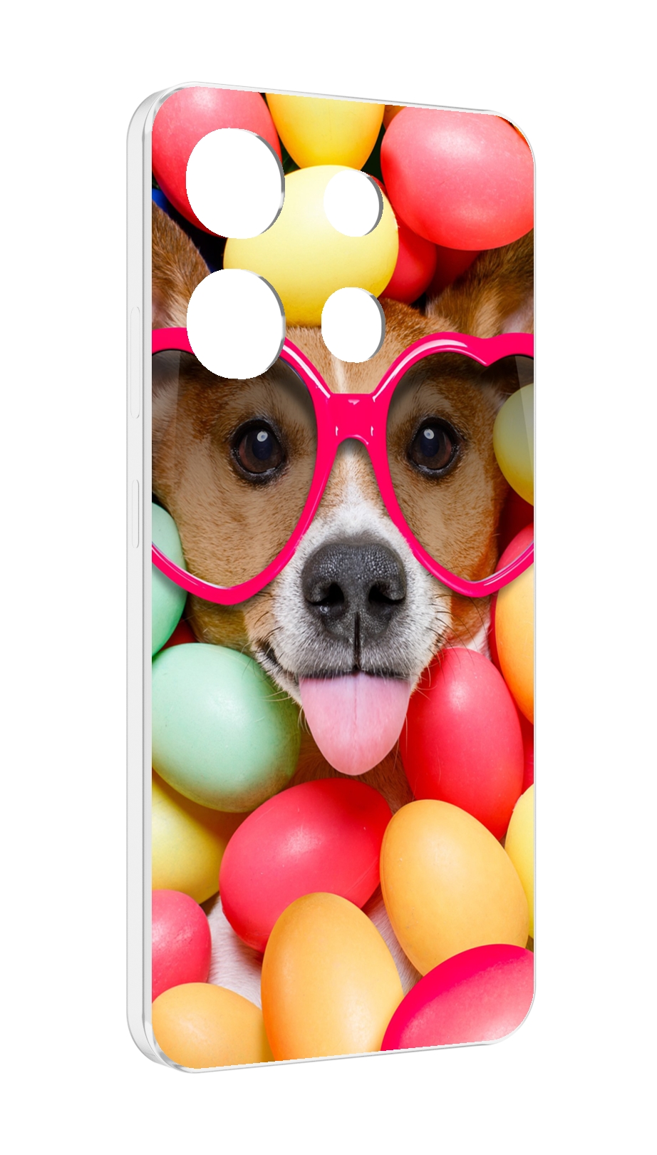 Чехол MyPads Собака-в-яйцах для Infinix Smart 7 противоударный