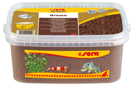 Грунт для аквариума Gravel Brown (Коричневый) d 2-3 мм 3 л