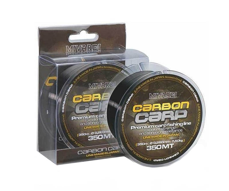 

Леска монофильная Mivardi Carbon Carp 0,26 мм, 350 м, 7,5 кг, brown, 1 шт.