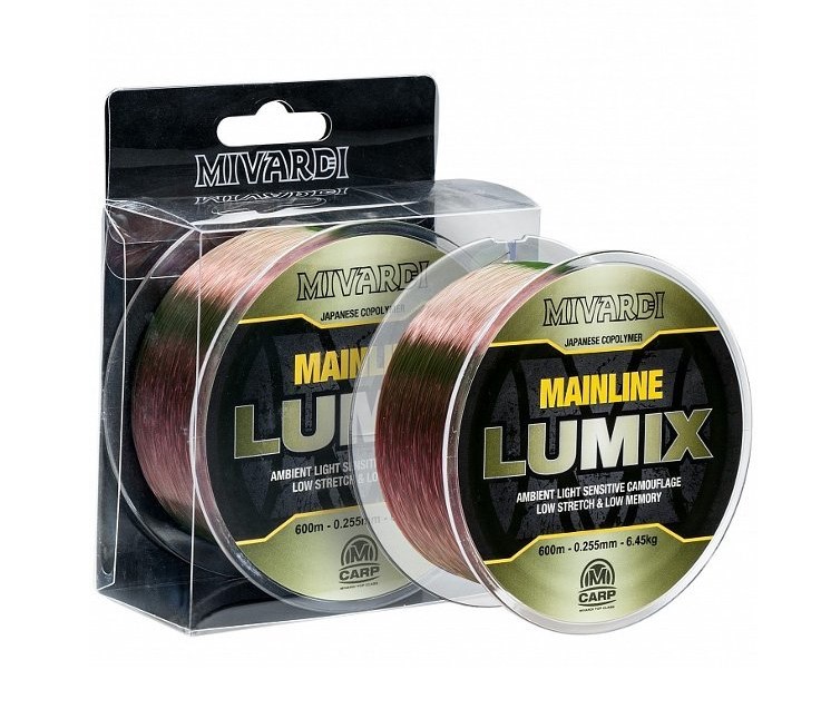 

Леска монофильная Mivardi Lumix Mainline 0,255 мм, 600 м, 6,45 кг, camouflage, 1 шт.