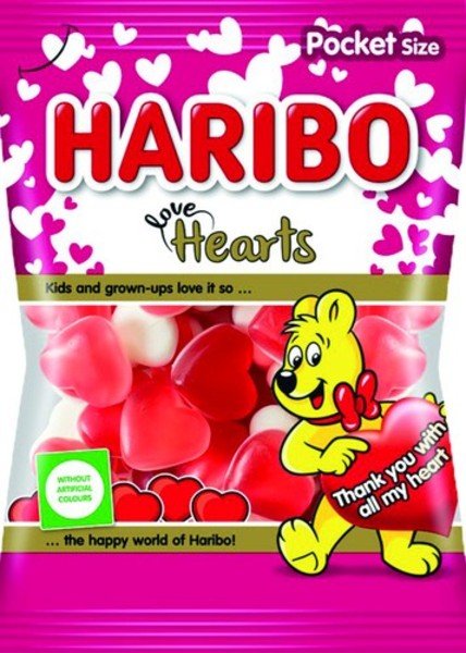 Мармелад жевательный Haribo Love Hearts 100 г