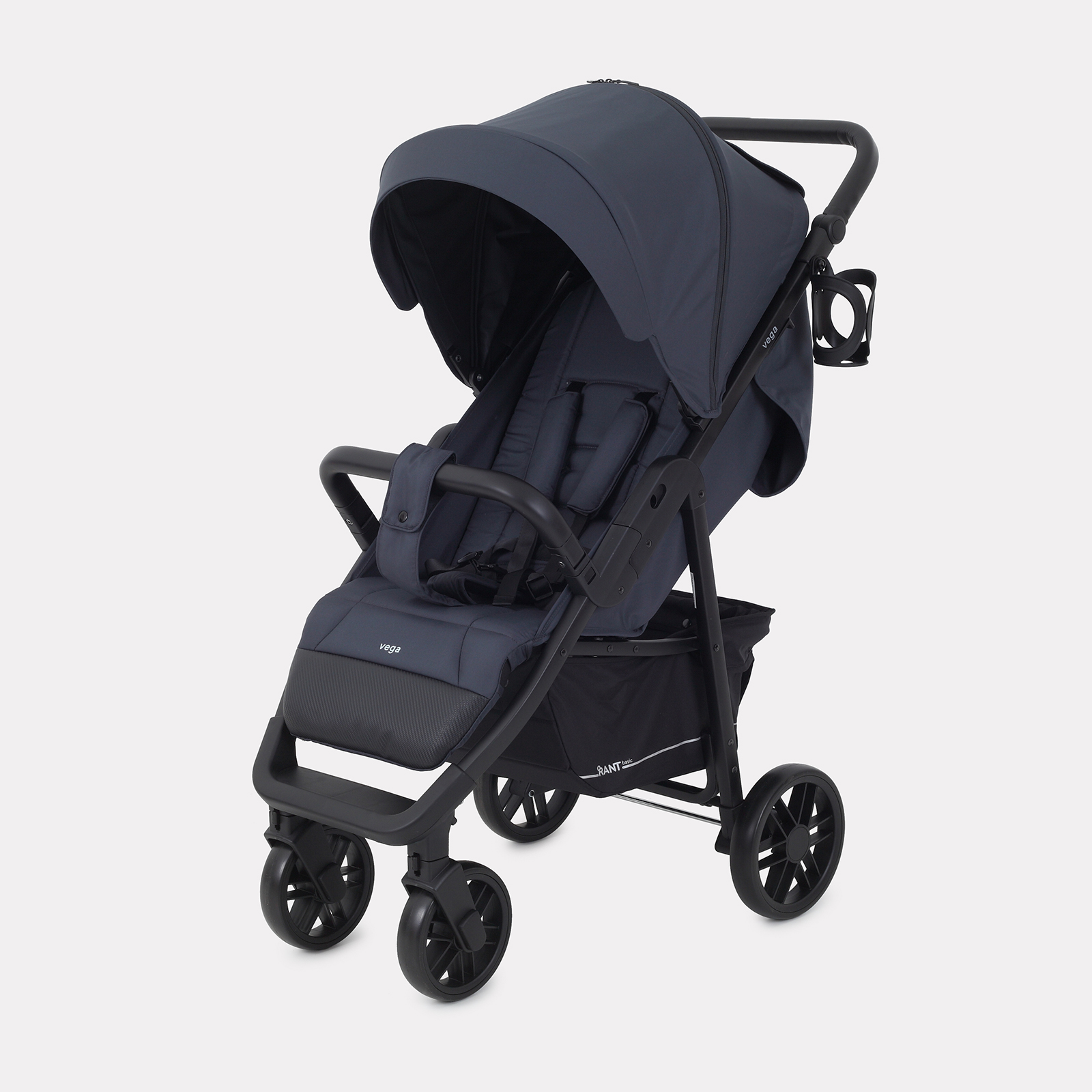 Коляска детская прогулочная RANT basic VEGA RA105 Graphite коляска детская euro cart ezzo graphite