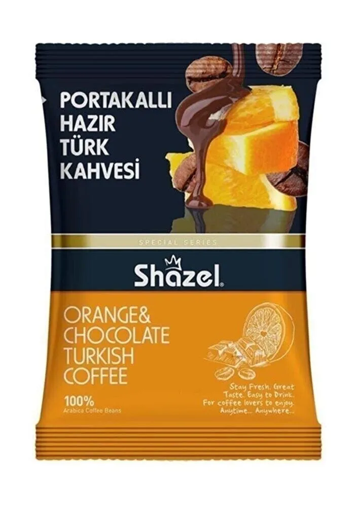 Кофе растворимый Shazel со вкусом шоколада и апельсина, 100 г