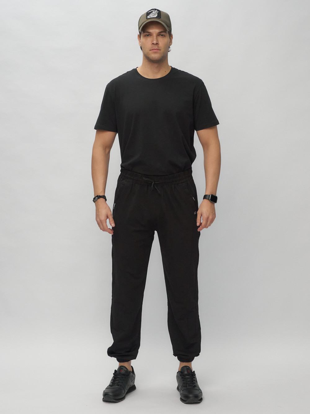 Спортивные брюки мужские MTFORCE 007 черные 54 RU