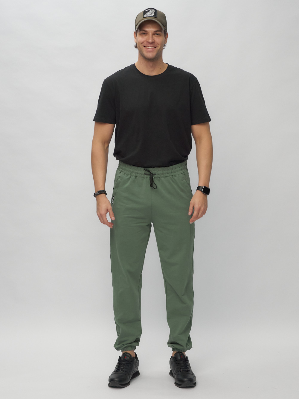Спортивные брюки мужские MTFORCE 007 зеленые 56 RU