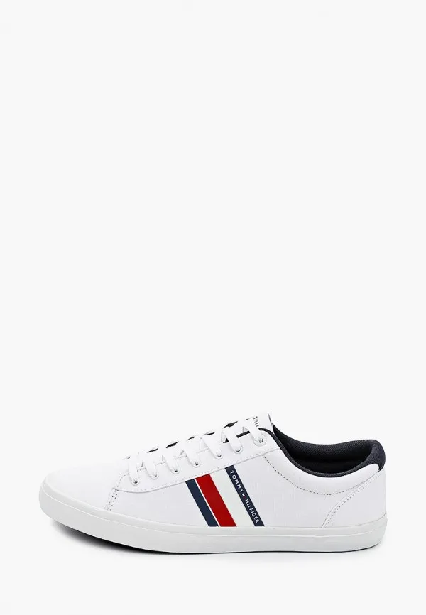 

Кеды мужские Tommy Hilfiger FM0FM02685 белые 45 EU, Белый, FM0FM02685