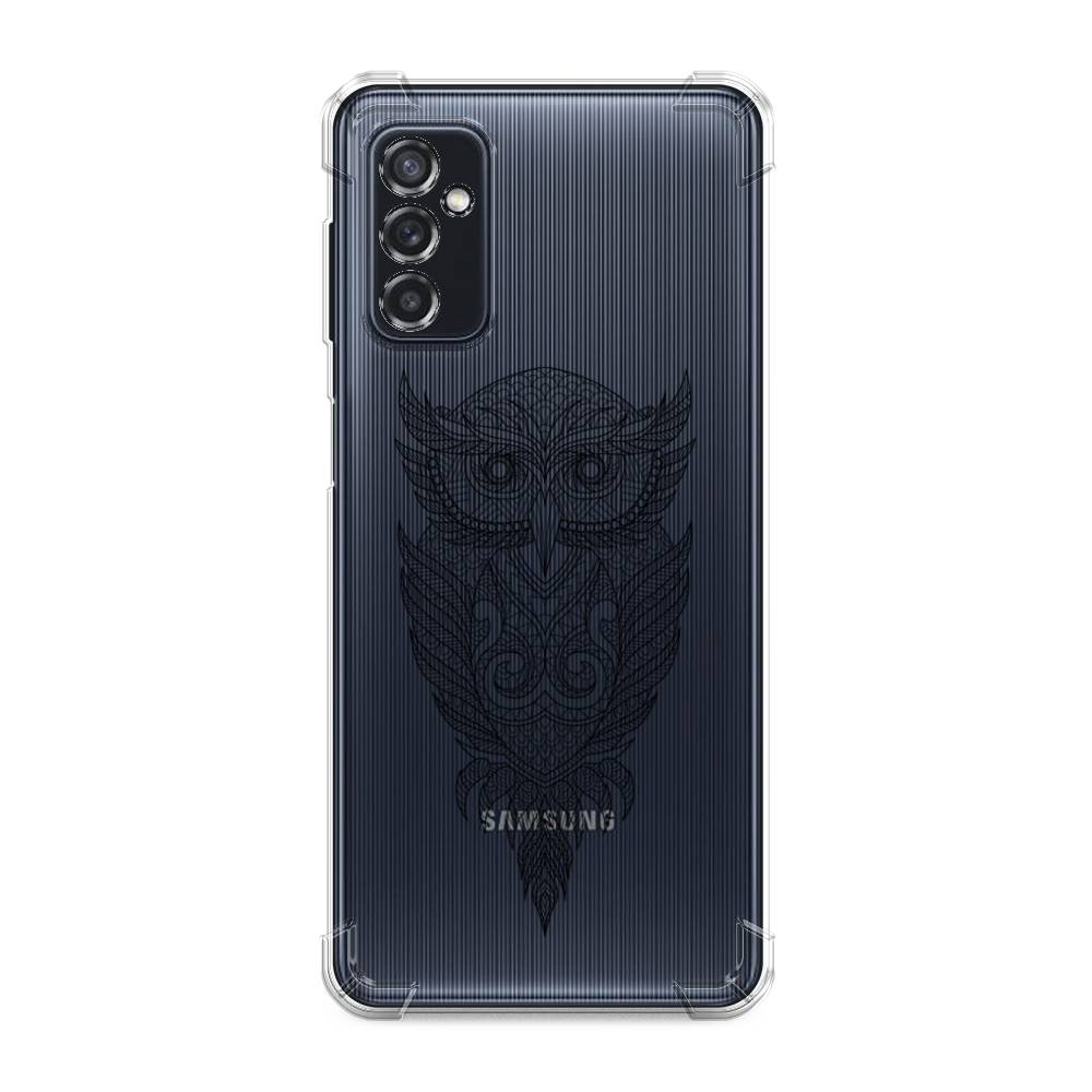 фото Противоударный силиконовый чехол "филин графика" на samsung galaxy m52 awog