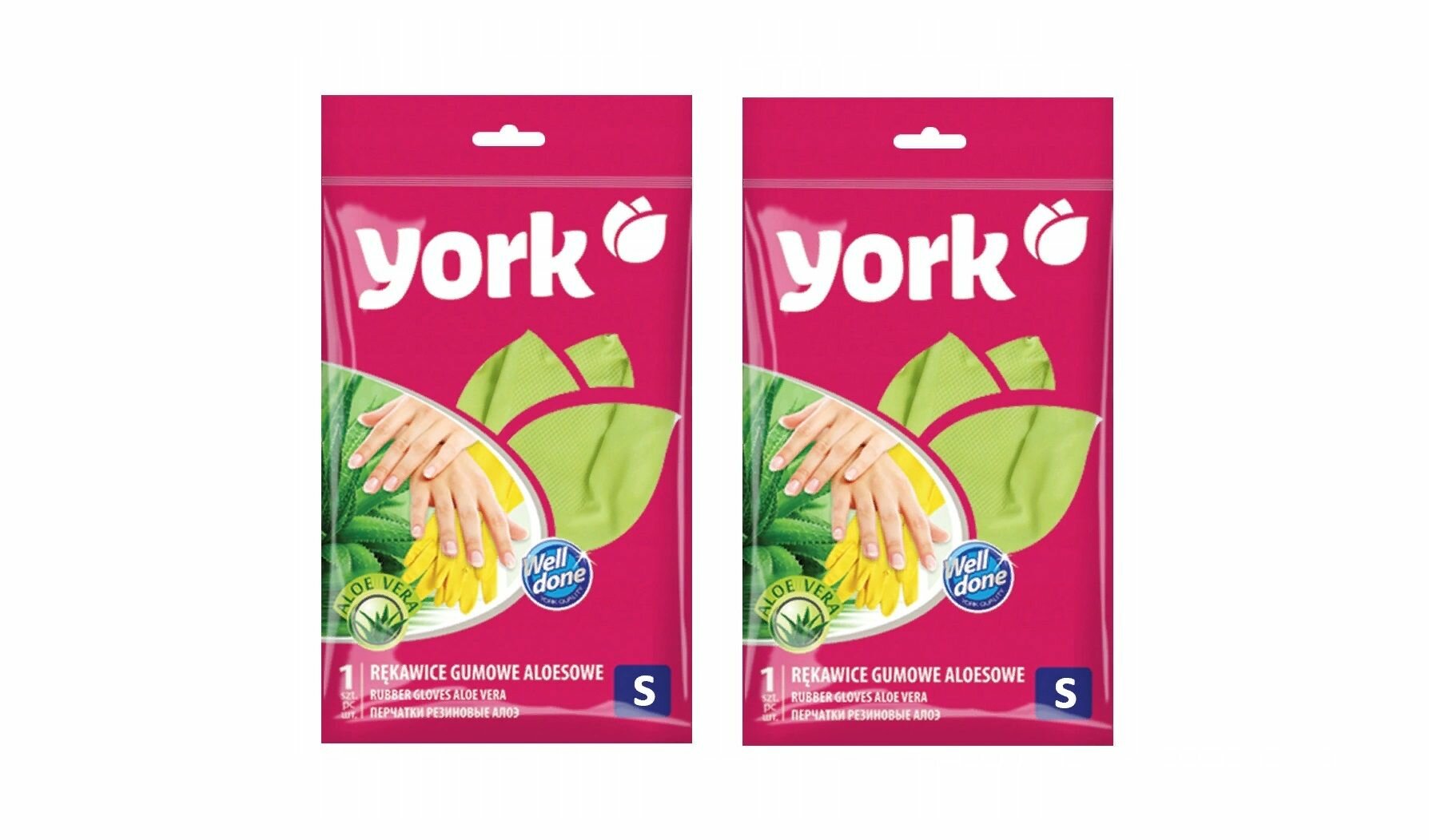 Перчатки York Алоэ S 2 уп