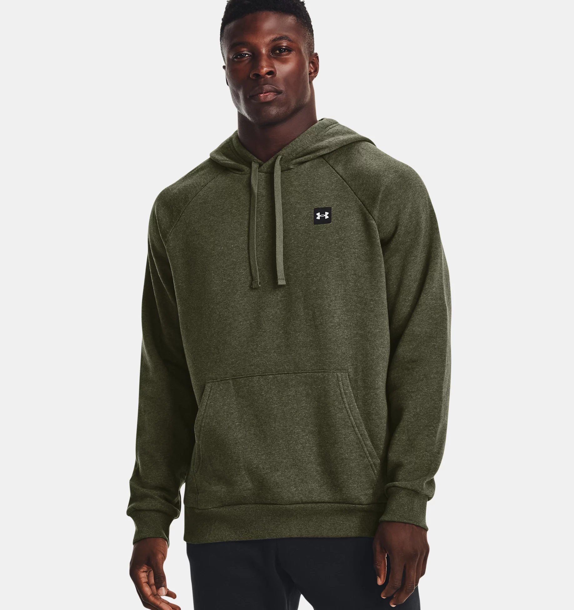 Худи мужское Under Armour Rival Fleece Hoodie хаки XL