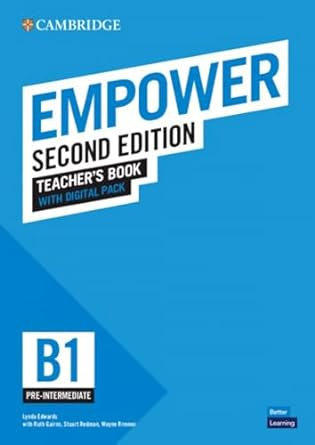 

Empower Second edition Pre-Intermediate B1 Teacher's Book with Digital Pack