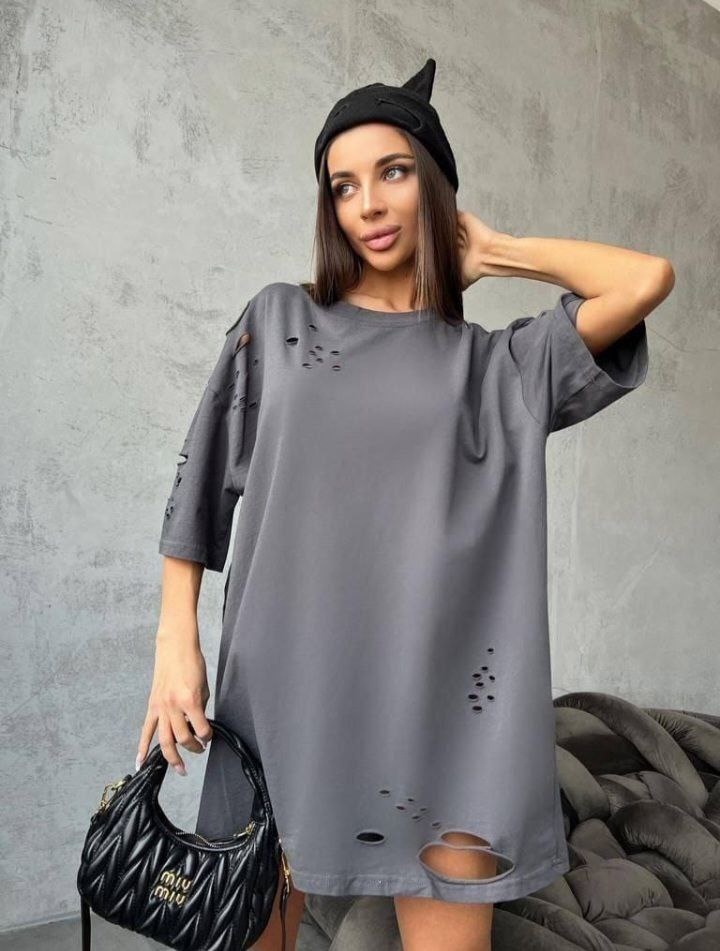 

Футболка женская NoBrand Ф32 серая onesize, Серый, Ф32