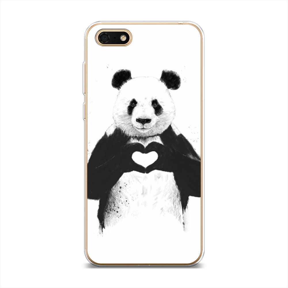 

Чехол Awog на Huawei Y5 Lite (2018) "Панда love", Разноцветный, 6105950-10