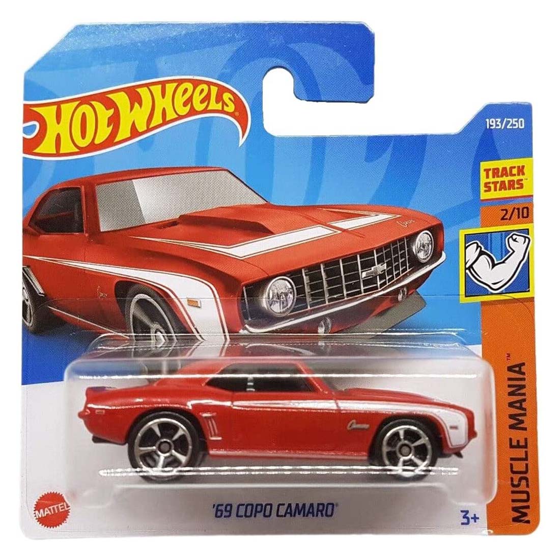 

Базовая машинка Hot Wheels 69 Copo Camaro, Красная, 5785/HCV68