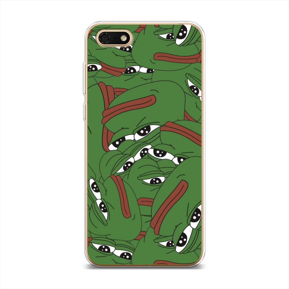 

Чехол Awog на Huawei Y5 Lite (2018) "Печальный frog", Разноцветный, 6105950-9