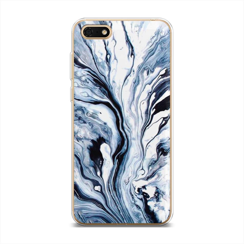 

Чехол Awog на Huawei Y5 Lite (2018) "Голубой минерал мрамор", Разноцветный, 6105950-3