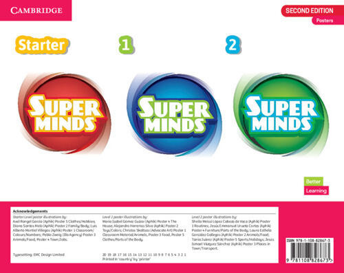 

Super Minds Second Edition Starter 1–2 Posters