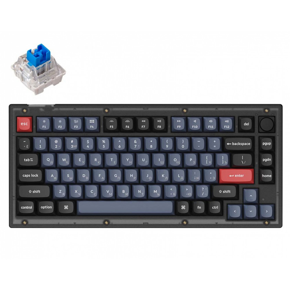 Проводная игровая клавиатура Keychron V1 Black (V1-C2-RU)