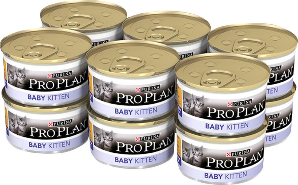 

Консервы для котят PRO PLAN Baby Kitten, мусс с курицей, 24шт по 85г, Baby Kitten