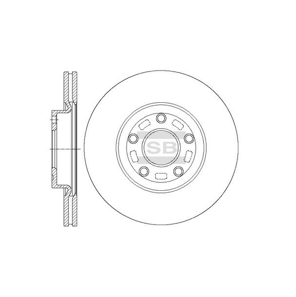 

Диск тормозной Sangsin brake sd4428