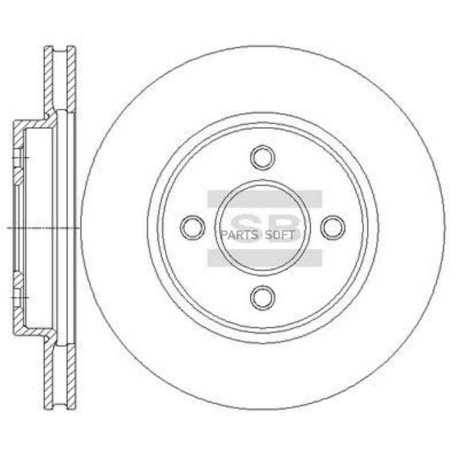 

Диск Тормозной Sangsin brake арт. SD4253