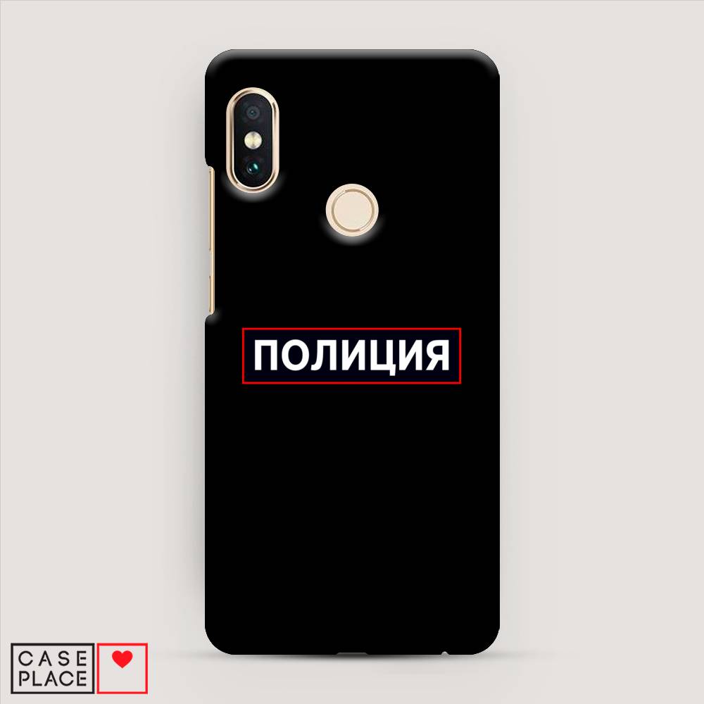 фото Пластиковый чехол "police logo" на xiaomi redmi note 5 awog