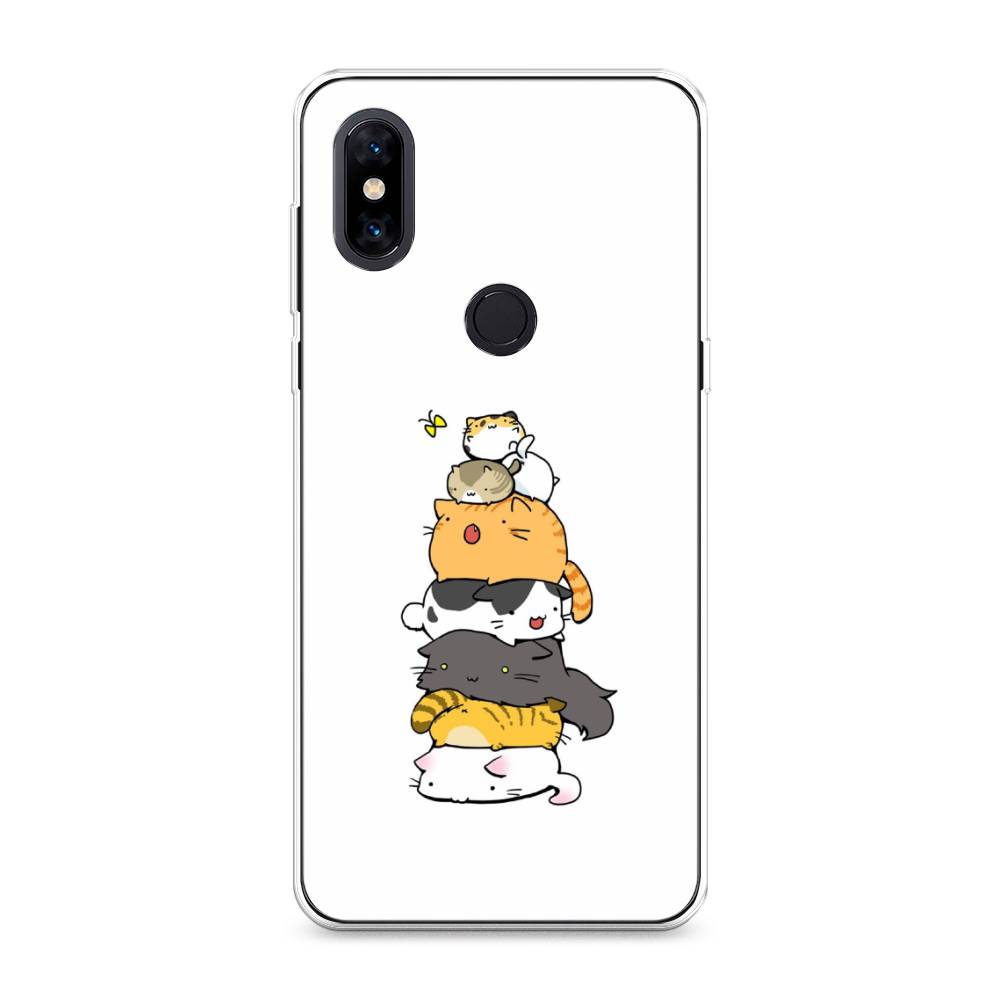 

Чехол Awog на Xiaomi Mi Mix 3 "Бутерброд из котиков", Разноцветный, 34950-10