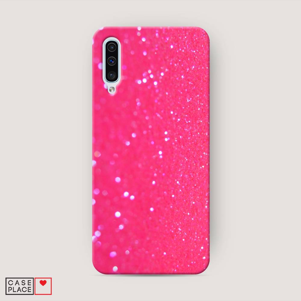 

Пластиковый чехол "Малиновые блестки рисунок" на Samsung Galaxy A30s