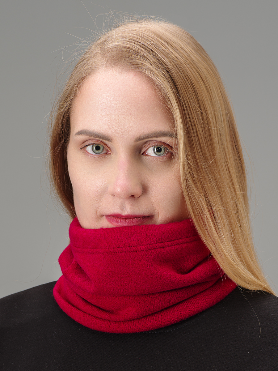 

Снуд-шапка унисекс MILOSH 256003 малиновый, 30х23 см, 256003