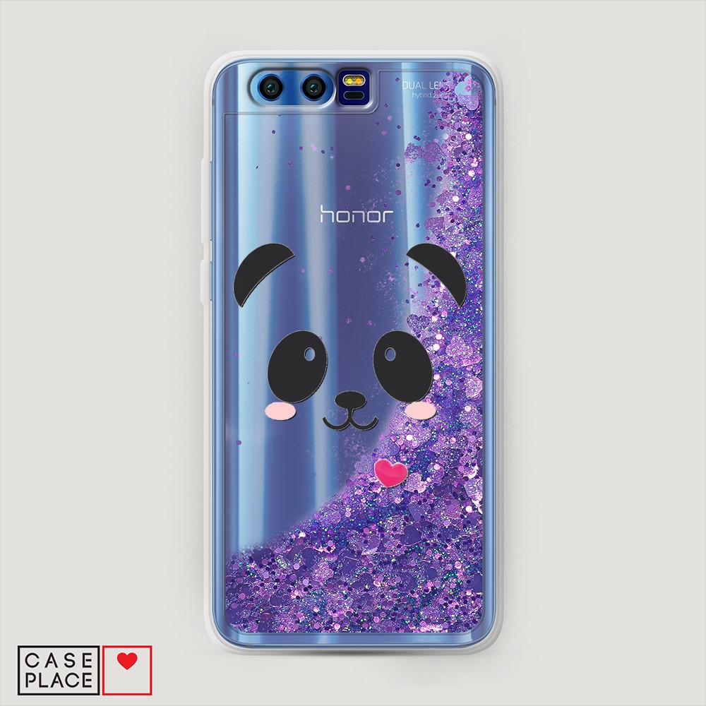 

Чехол Awog на Honor 9 "Влюбленный панда контур", Разноцветный, 62492-1