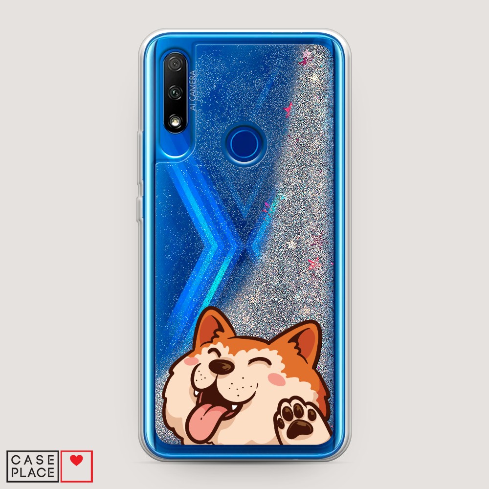 

Чехол Awog на Honor 9X "Акита-ину машет", Разноцветный, 69991-1
