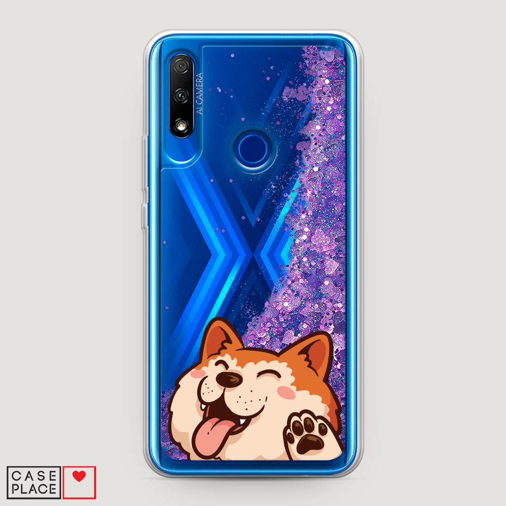 

Чехол Awog на Honor 9X "Акита-ину машет", Разноцветный, 69992-1