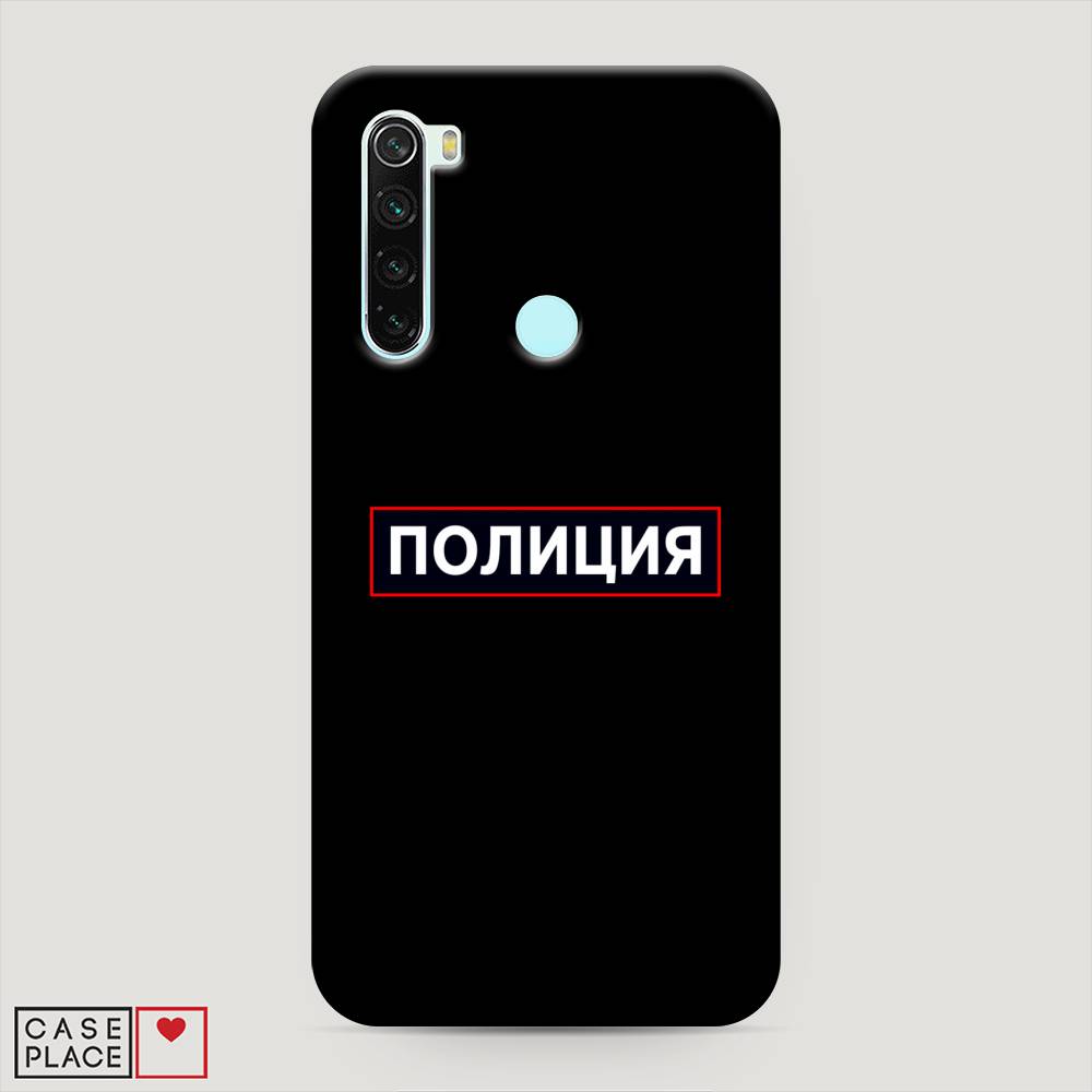 фото Пластиковый чехол "police logo" на xiaomi redmi note 8 awog