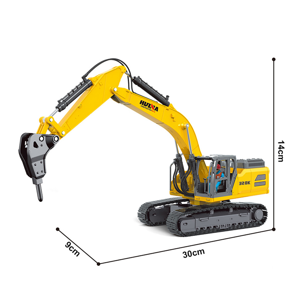 Масштабная модель экскаватор с отбойным молотом Huina масштаб 1:35 HN1151 экскаватор huina на р у аккум 1 14 1550